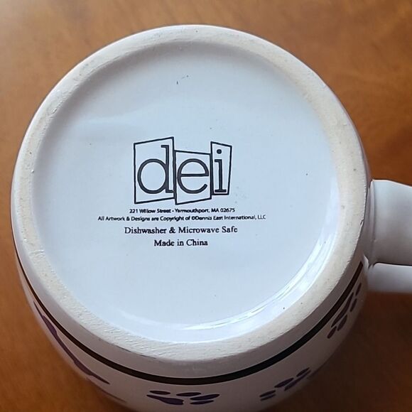 My Best Friend is My Dog White Mug with Pawprints & Bones in Blue - Picture 7 of 7